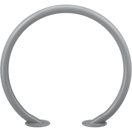 Global Industrial Circle Bike Rack, 37W x 33-1/2H, 2 Bike Capacity, Flange Mount, Gray 708388GY